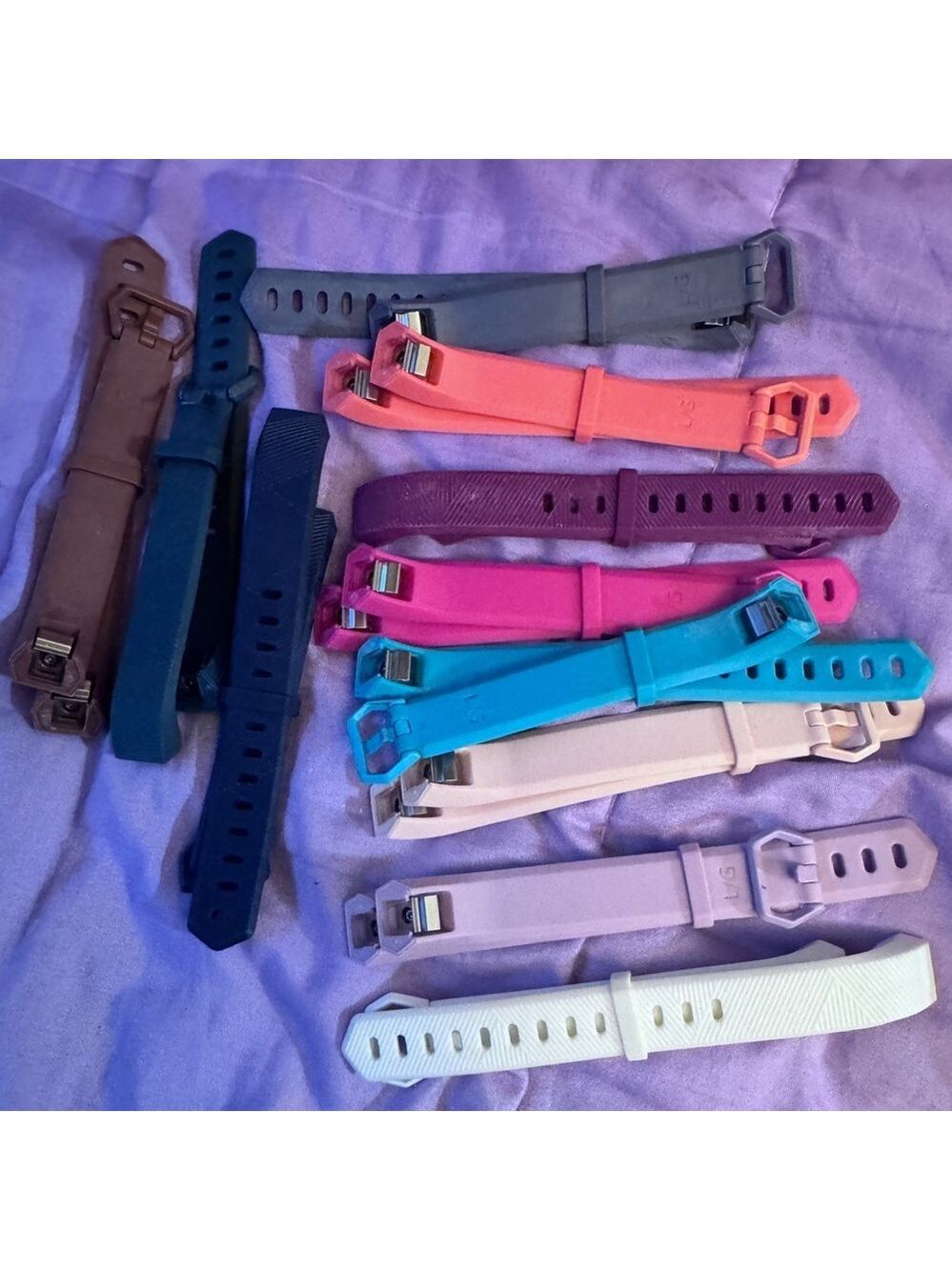 Fitbit Alta HR Bands replacement bands Lot - 11 various colours Size Large